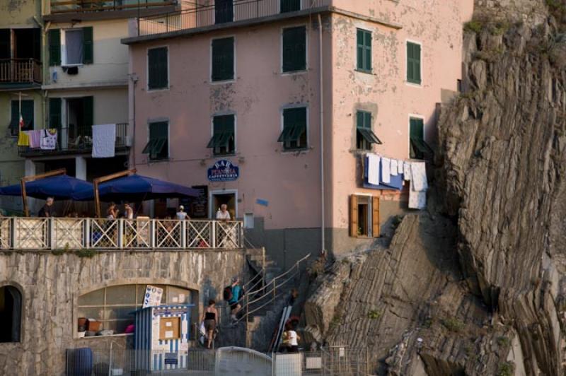 Manarola, Cinque Terre, Liguria, Italy, Europa Occ...