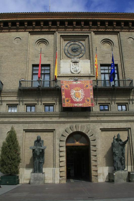 Ayuntamiento de Zaragoza, Aragon, EspaÃ±a, Europ...