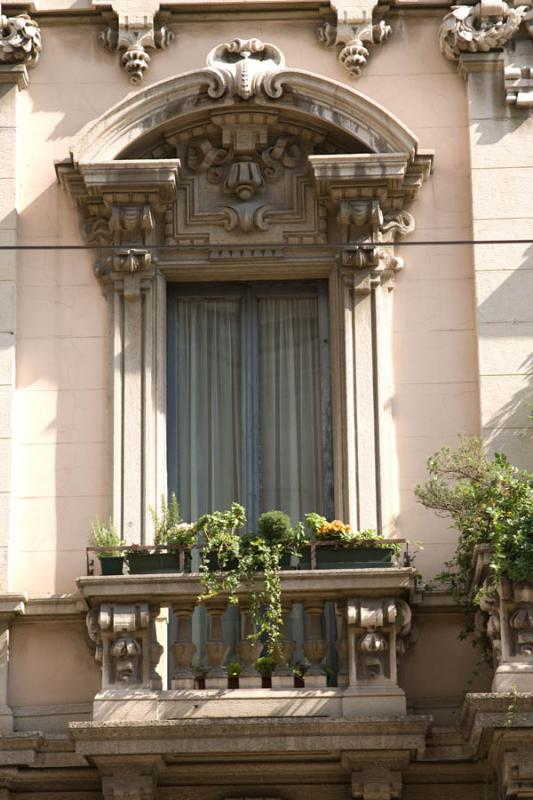 Ventana en Milan, Italia, Lombardia, Europa Occide...