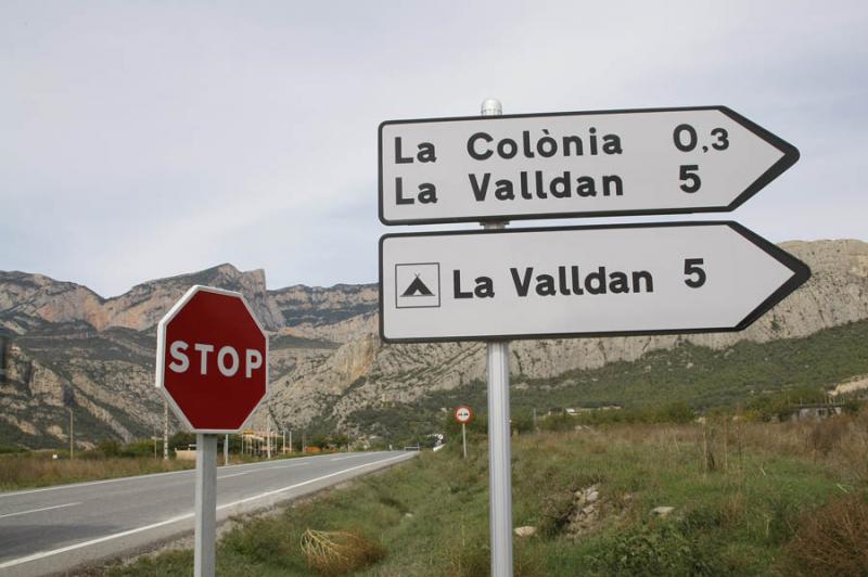 SeÃ±alizacion en Santa Coloma de Andorra, Andorr...