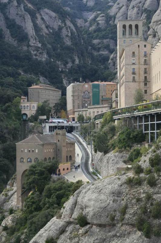 Estacion del Teleferico, Monserrat, Barcelona, Cat...