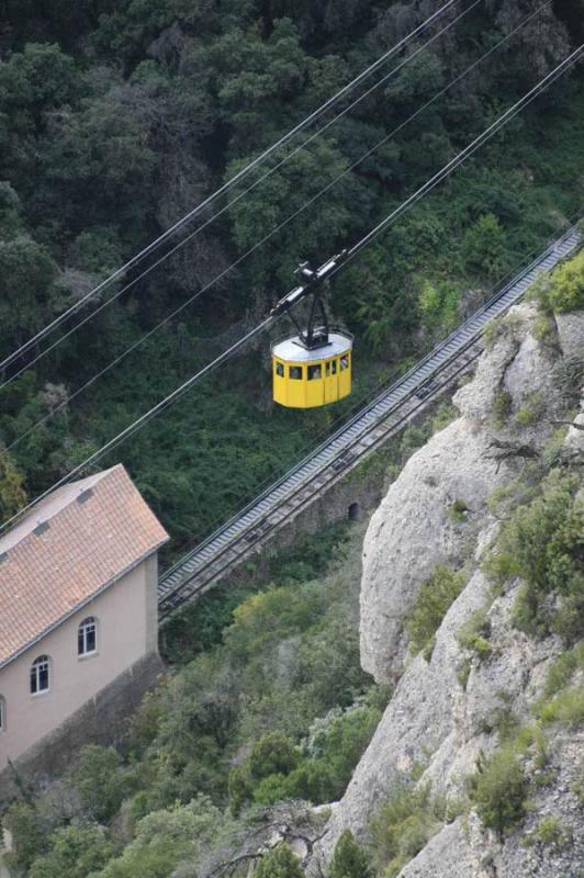 Teleferico de Monserrat, Barcelona, CataluÃ±a, E...