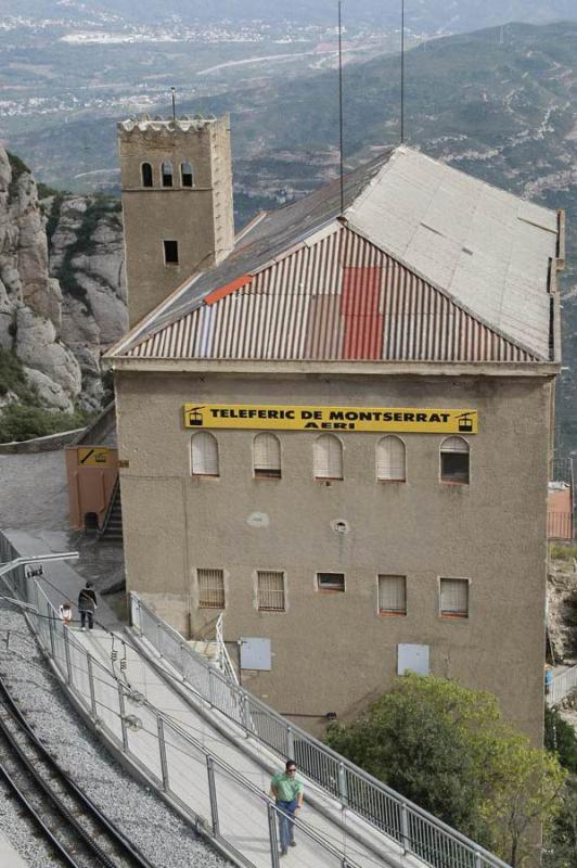 Estacion del Teleferico, Monserrat, Barcelona, Cat...