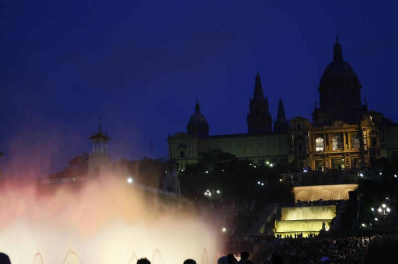 Fuente Magica de Montjuic, Barcelona, CataluÃ±a,...