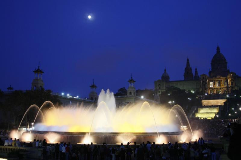 Fuente Magica de Montjuic, Barcelona, CataluÃ±a,...