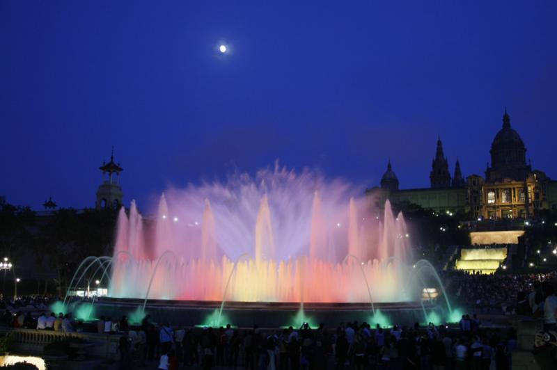 Fuente Magica de Montjuic, Barcelona, CataluÃ±a,...