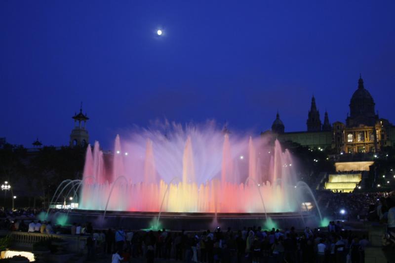 Fuente Magica de Montjuic, Barcelona, CataluÃ±a,...