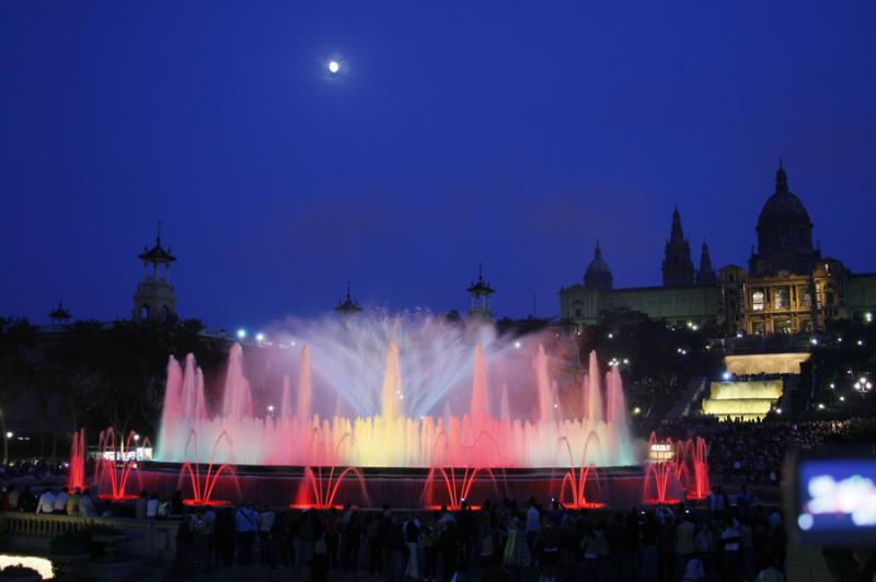 Fuente Magica de Montjuic, Barcelona, CataluÃ±a,...