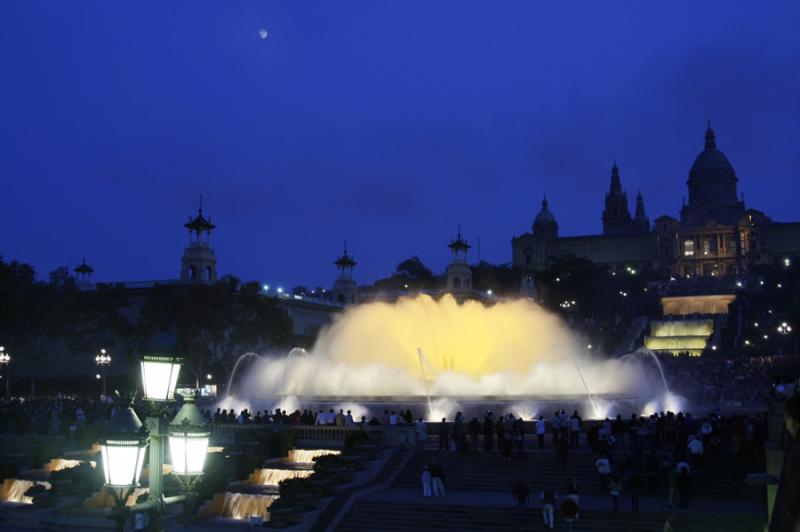 Fuente Magica de Montjuic, Barcelona, CataluÃ±a,...