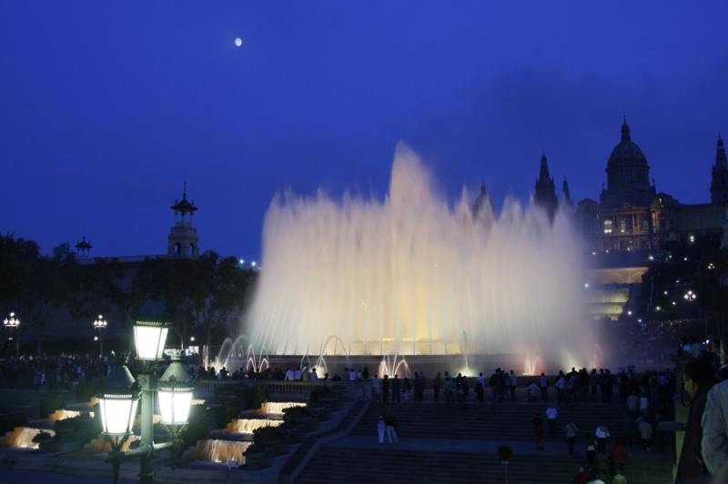 Fuente Magica de Montjuic, Barcelona, CataluÃ±a,...