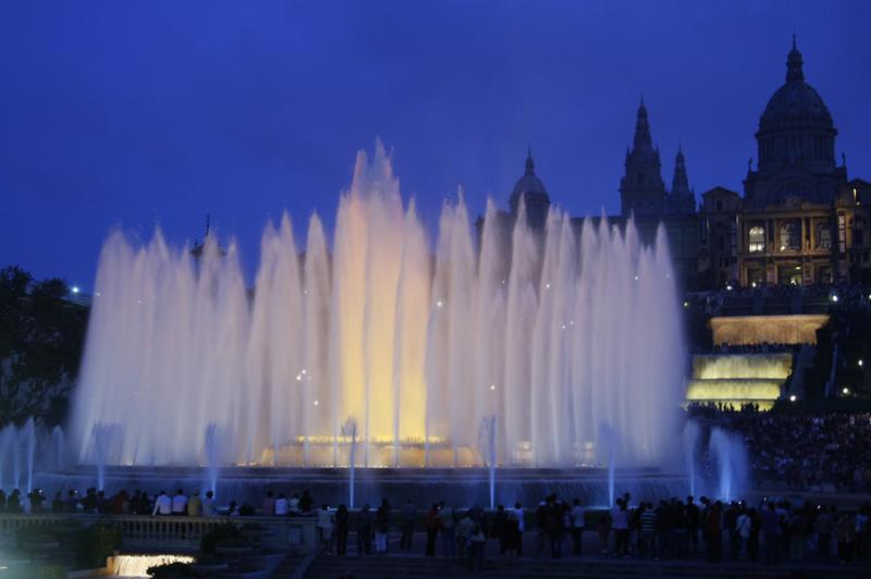 Fuente Magica de Montjuic, Barcelona, CataluÃ±a,...