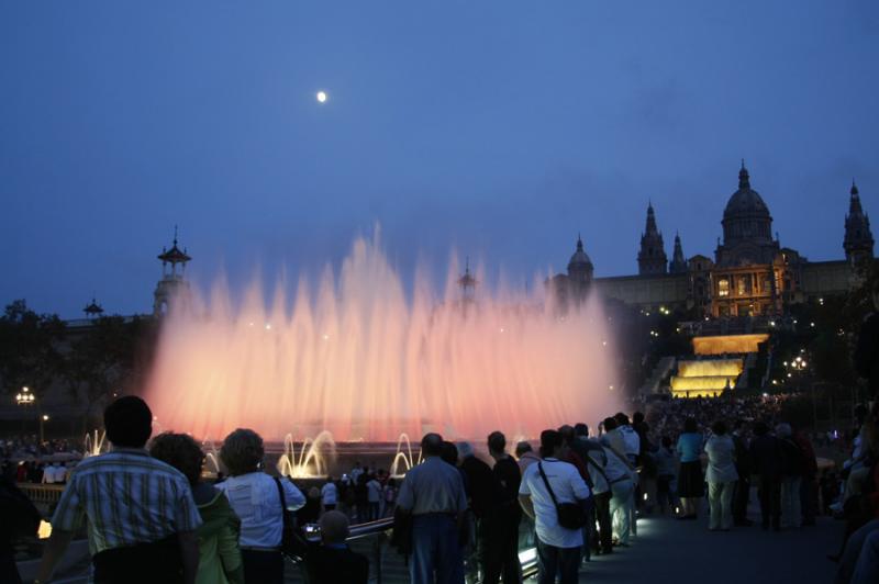 Fuente Magica de Montjuic, Barcelona, CataluÃ±a,...