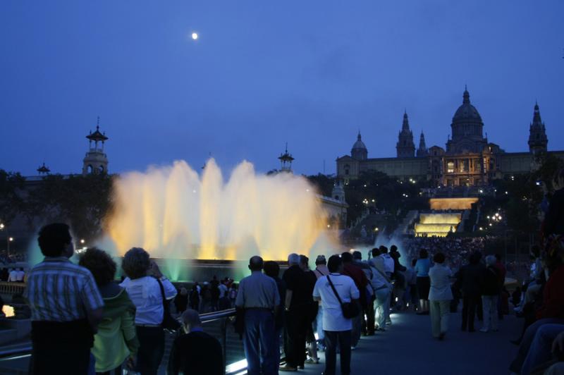 Fuente Magica de Montjuic, Barcelona, CataluÃ±a,...