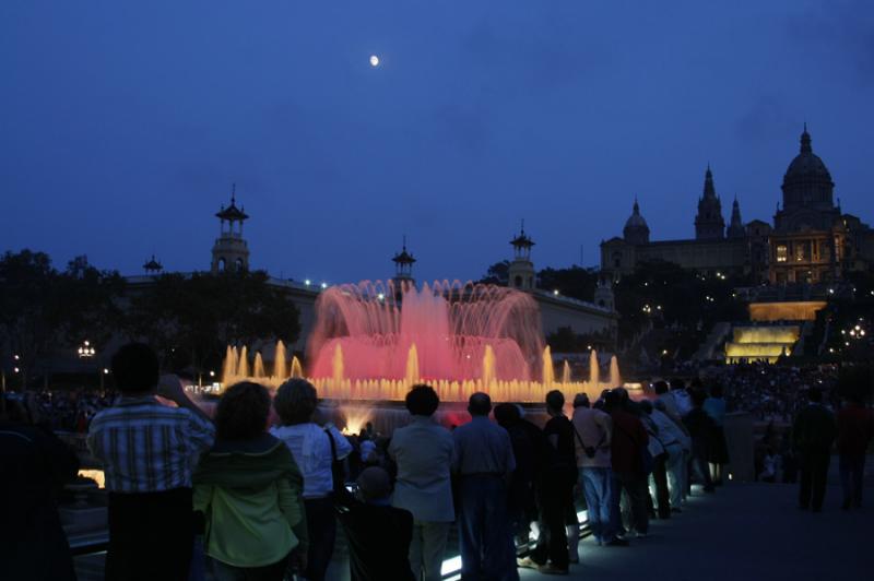 Fuente Magica de Montjuic, Barcelona, CataluÃ±a,...