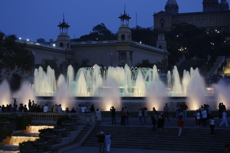 Fuente Magica de Montjuic, Barcelona, CataluÃ±a,...