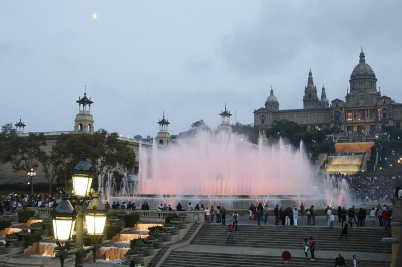 Fuente Magica de Montjuic, Barcelona, CataluÃ±a,...