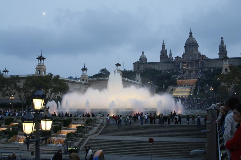 Fuente Magica de Montjuic, Barcelona, CataluÃ±a,...