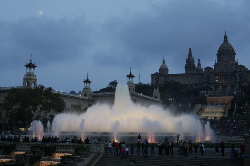 Fuente Magica de Montjuic, Barcelona, CataluÃ±a,...