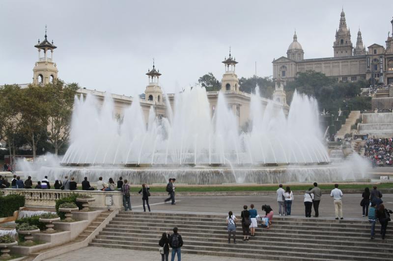 Fuente Magica de Montjuic, Barcelona, CataluÃ±a,...