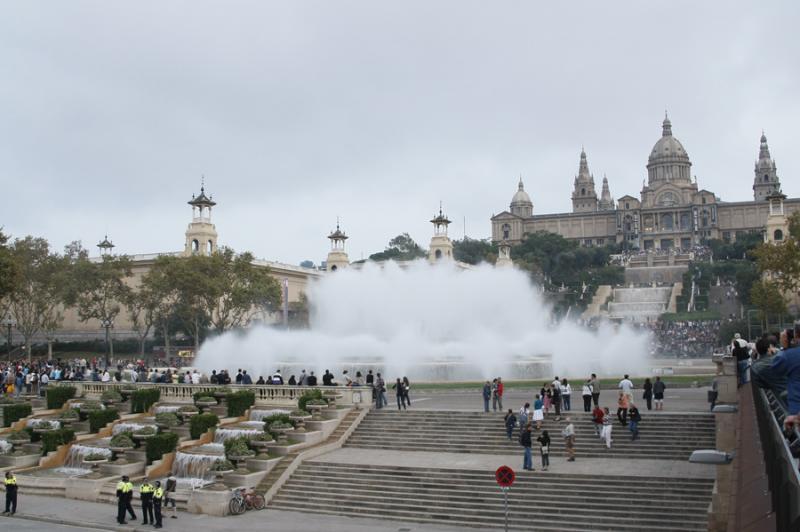 Fuente Magica de Montjuic, Barcelona, CataluÃ±a,...