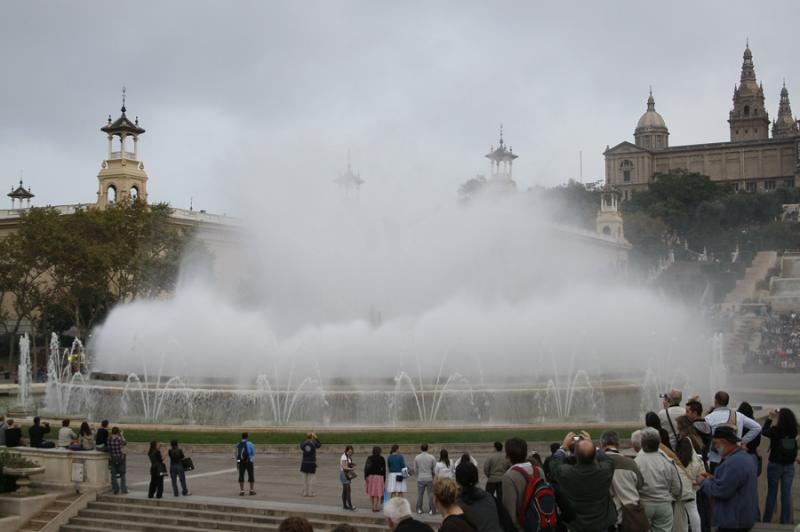 Fuente Magica de Montjuic, Barcelona, CataluÃ±a,...