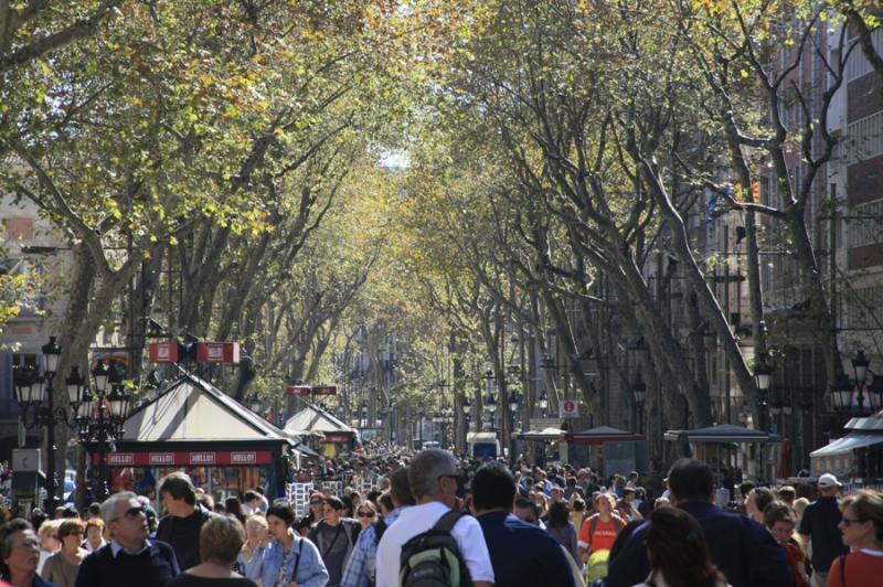 La Rambla, Barcelona, CataluÃ±a, Europa Occident...