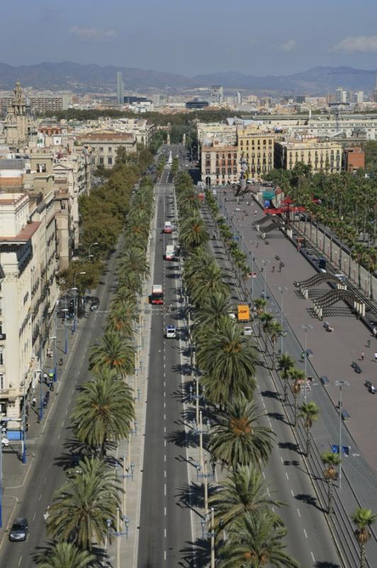 Paseo Colon, La Rambla, Barcelona, CataluÃ±a, Eu...