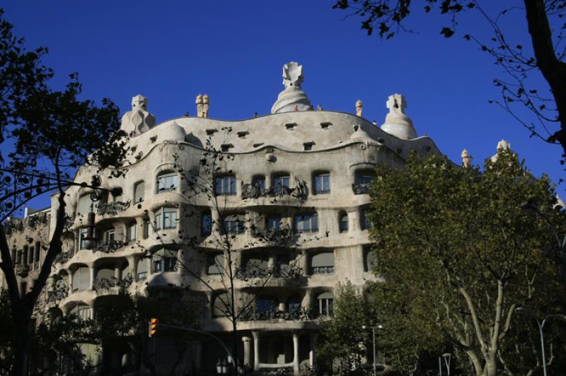 Casa Mila, La Pedrera, Barcelona, CataluÃ±a, Esp...