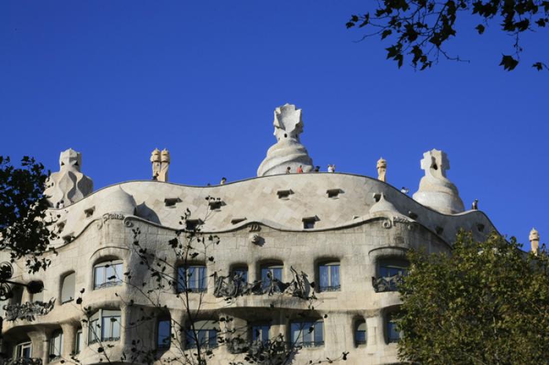 Casa Mila, La Pedrera, Barcelona, CataluÃ±a, Esp...