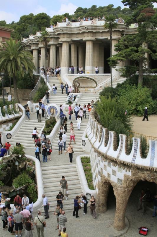 Parque GÃ¼ell, Barcelona, CataluÃ±a, EspaÃ±a...