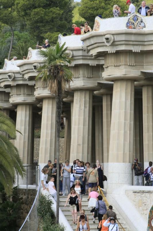 Parque GÃ¼ell, Barcelona, CataluÃ±a, EspaÃ±a...