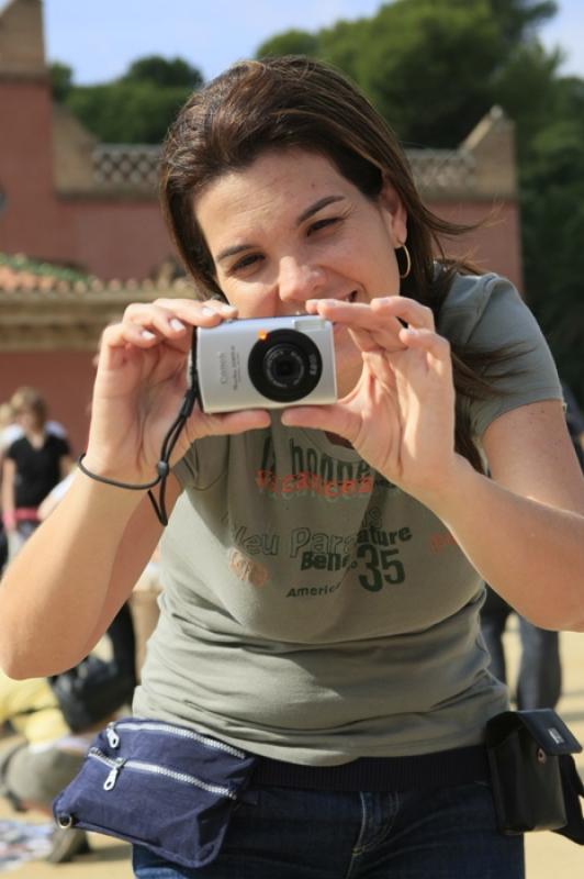 Mujer Tomando una Foto