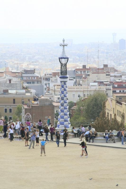 Parque GÃ¼ell, Barcelona, CataluÃ±a, EspaÃ±a...