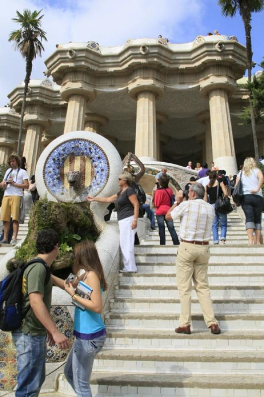 Parque GÃ¼ell, Barcelona, CataluÃ±a, EspaÃ±a...