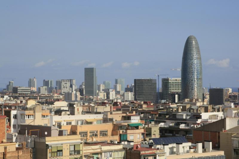 Torre Agbar, Barcelona, CataluÃ±a, EspaÃ±a, Eu...