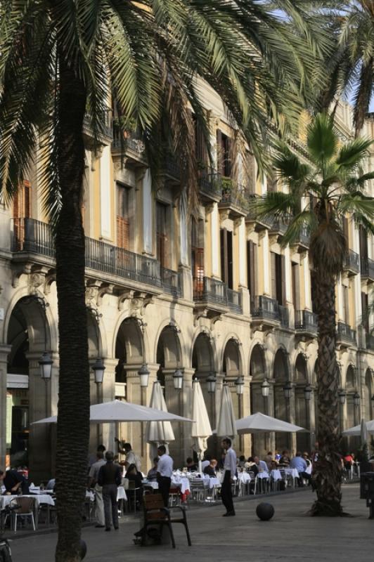 Plaza Real, Ciutat Vella, Barcelona, CataluÃ±a, ...