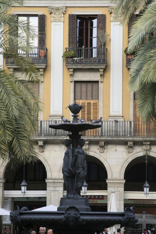 Plaza Real, Ciutat Vella, Barcelona, CataluÃ±a, ...