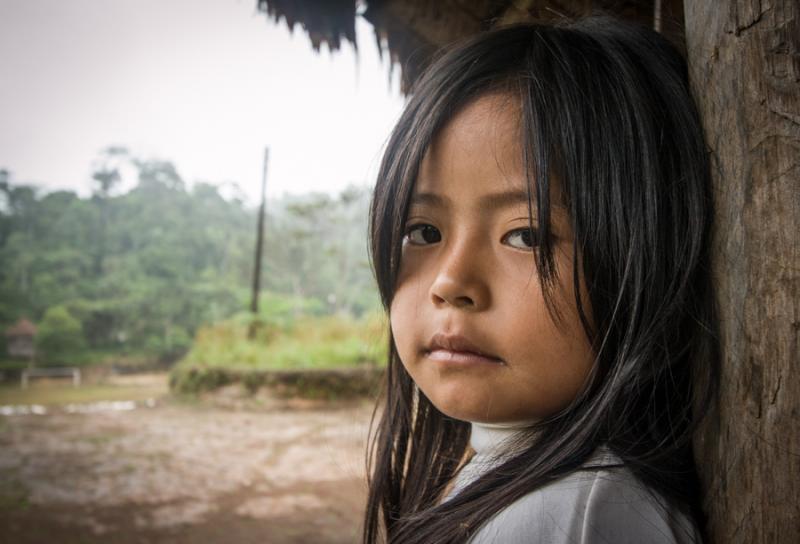 Niña Indigena, Quito, Ecuador, Sur America