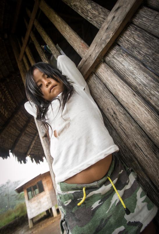 Niña Indigena, Quito, Ecuador, Sur America