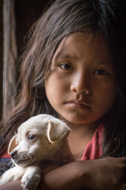 Niña Indigena, Quito, Ecuador, Sur America