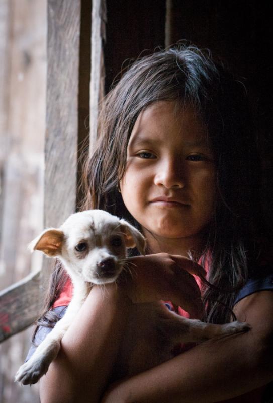 Niña Indigena, Quito, Ecuador, Sur America