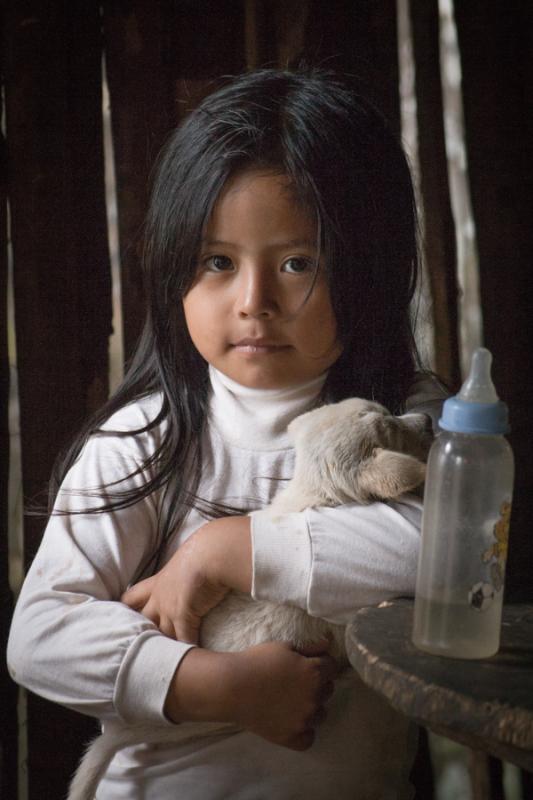 Niña Indigena, Quito, Ecuador, Sur America