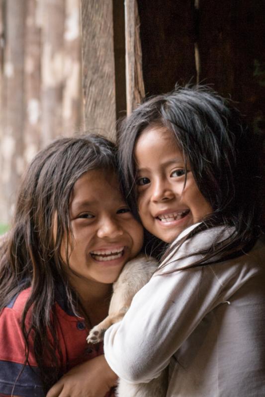 Niñas Sonriendo, Quito, Ecuador, South America