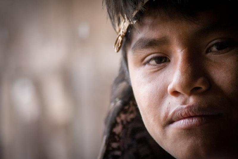 Niño Indigena, Quito, Ecuador, Sur America