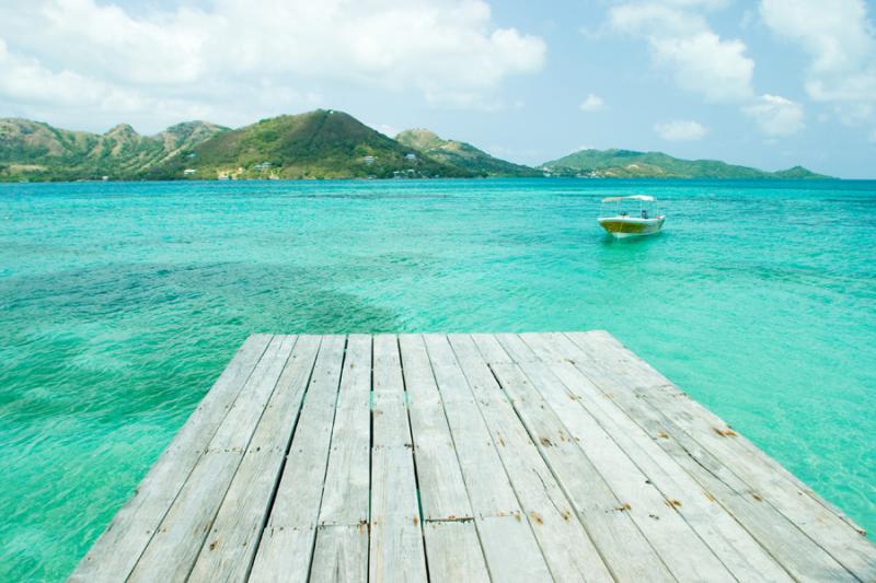 Muelle de Isla de San Andres, Archipielago de San ...