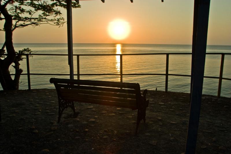 Ocaso en Isla de San Andres, Archipielago de San A...