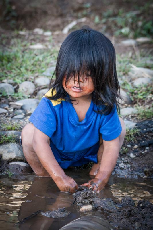 Niño Indigena, Quito, Ecuador, Sur America