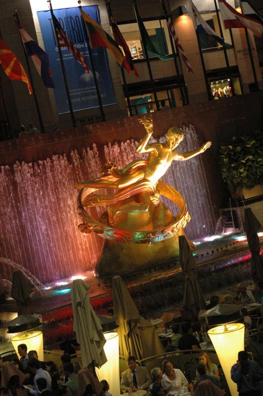 Estatua de Prometeo, Rockefeller Center, Manhattan...