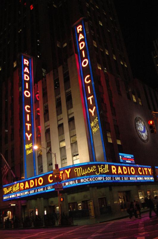 Radio City Music Hall, Rockefeller Center, Midtown...