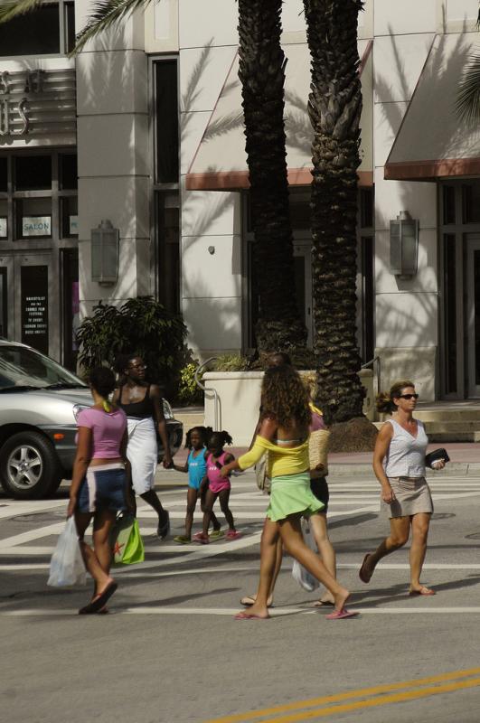 Personas en South Beach, Miami, Florida, Estados U...